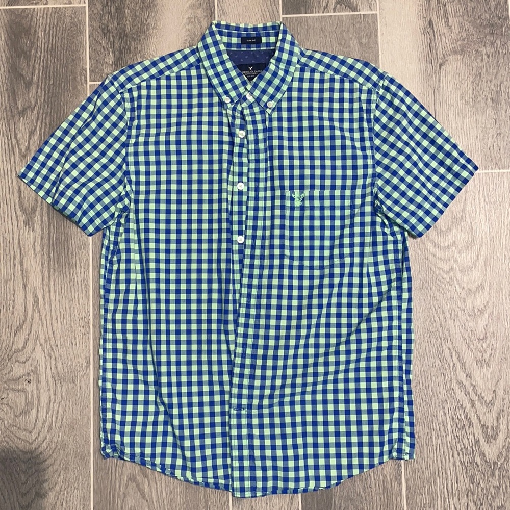 Checkered Button Up Slim Fit